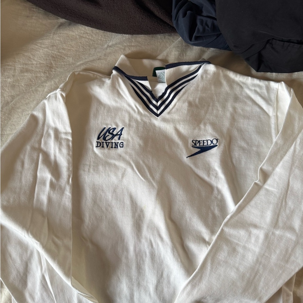 Speedo White and Navy Jacket